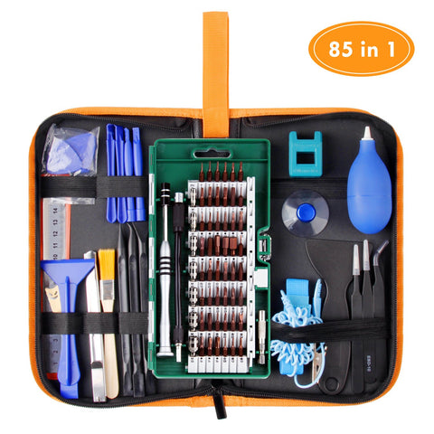 WOWGO Precision Screwdriver Set, 85 in 1 Cell Phone Repair Tool Kit, Magnetic Driver Kit with Portable Bag for iPad, PC, Laptop,Watch