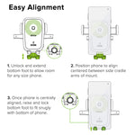 iOttie Easy One Touch Wireless Qi Fast Charge Car Mount Kit || Fast Charge: Samsung Galaxy S10 S9 Plus S8 S7 Edge Note 8 5 | Standard Charge: iPhone X 8 Plus & Qi Enabled Devices | + Dual Car Charger