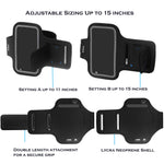 i2 Gear Running Exercise Armband for iPod Touch 6th and 5th Generation Devices with Reflective Border and Key Holder (Black)