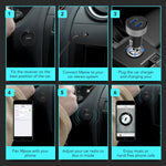 Mpow Bluetooth 4.1 Receiver with Built-in Noise Isolator, Hands-Free Car Kits & Bluetooth Aux Car Adapter with Dual USB Car Charger & 3M Magnetic Mounting Base for Car Audio System (G-3 for MBR2)