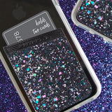 Case-Mate - Stick On Credit Card Wallet - POCKETS - Ultra-slim Card Holder - Universal fit - Apple – iPhone – Samsung – Galaxy - and more –  Black Iridescent Glitter