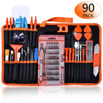 GANGZHIBAO 90pcs Electronics Repair Tool Kit Professional, Precision Screwdriver Set Magnetic for Fix Open Pry Cell Phone, Apple iPhone, Computer, PC, Laptop, Tablet, iPad, Macbook with Portable Bag