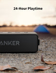 Anker Soundcore 2 Portable Bluetooth Speaker with Superior Stereo Sound, Exclusive Bassup, 12-Watts, IPX7 Water-Resistant, 24-Hour Playtime, Perfect Wireless Speaker for Home, Outdoors, Travel