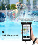 Mpow Upgraded Floating Waterproof Phone Pouch, IPX8 Waterproof Case Underwater New Type TPU Dry Bag for iPhone Xs Max/Xr/X/8/8plus/7/7plus/6s/6/6s plus galaxy s9/s8 Google Pixel HTC12 (Green 2-Pack)