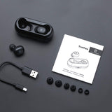 SoundPEATS TrueFree True Wireless Earbuds Bluetooth 5.0 in-Ear Stereo Bluetooth Headphones with Microphone Wireless Earphones 15 Hours Playtime, Hands-Free Calls, One-Step Pairing