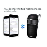 SOAIY S-32 Voice Command Hands-Free Bluetooth in-car Speakerphone, Wireless Bluetooth Car Kit for Safely Driving with Shake Power On Function