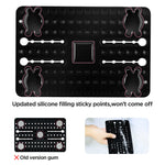 IPOW Car Pad with Sticky Gel Points 3rd Generation Universal Silicon Mat for Various Dashboards,Phone Mount Holder Compatible with iPhone X 8 8P 7 7P 6S 6 5S,Galaxy Note8 S9 S8 S7 S6 S5