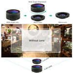 iPhone Lens, Cell Phone Lens Kit-Super Wide Angle Lens, Super Macro Lens, Fisheye Lens, Starburst Lens, CPL Lens, Kaleidoscope Lens, Telephoto Lens, Wide Angle Lens, Macro Lens, 11 in 1 Camera Lens