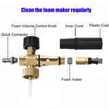 Tool Daily Foam Cannon with 1/4 Inch Quick Connector, 1 Liter, 5 Pressure Washer Spray Nozzle Tips