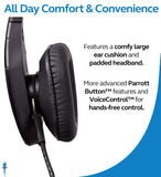 VXI BlueParrott B450-XT Noise Canceling Bluetooth Headset Bundle with USB Charging Cable, Blucoil Micro USB Car Charger, USB Wall Adapter and 5-Pack of Reusable Cable Ties
