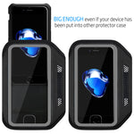 LOVPHONE iPhone 7/8 Plus Armband Sport Running Exercise Gym Sportband Case for Apple iPhone 8 Plus/iPhone 7 Plus/iPhone 6 Plus/6s Plus, with Key Holder & Card Slot, Water Resistant (Gray)