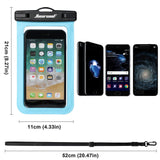 Universal Waterproof Case - Ansot IPX8 Waterproof Phone Pouch - Cellphone Dry Bag for iPhone X/8/ 8plus/7/7plus/6s/6/6s Plus Samsung Galaxy s8/s7 Google Pixel 2 HTC LG Sony Moto up to 7.0" - 2 Pack