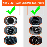 FITFORT Universal Air Vent Car Mount - 360° Rotation Clip Car Mount Phone Holder with Adjustable Switch Lock for All Smartphones GPS Navigation
