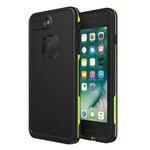 Lifeproof FRĒ SERIES Waterproof Case for iPhone 8 Plus & 7 Plus (ONLY) - Retail Packaging - NIGHT LITE (BLACK/LIME)