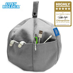 COSY HOLDER Pumpkin Beanbag Cushion - Tablet & E-Reader (eBook) Holder/Stand. Ideal for iPad, Samsung Galaxy, Kindle & Books. Holds Your Device at Any Viewing Angle. Ideal for Home or Travel (Grey)