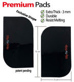 SlipToGrip Premium Cell Pads 4 Pack - Two Universal Cell Pads and Alcohol Pad. Sticky Anti-Slip Gel Pads - Holds Cell Phones, Sunglasses, Coins, Golf Cart, Boating, Speakers - Xtra Black Color
