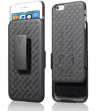 iPhone 6S Plus / 6 Plus Case, Aduro Combo Shell & Holster Case Super Slim Shell Case w/Built-in Kickstand + Swivel Belt Clip Holster for Apple iPhone 6S Plus / 6 Plus