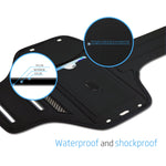 LOVPHONE iPhone 7/8 Plus Armband Sport Running Exercise Gym Sportband Case for Apple iPhone 8 Plus/iPhone 7 Plus/iPhone 6 Plus/6s Plus, with Key Holder & Card Slot, Water Resistant (Blue)