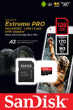 SanDisk Extreme Pro SDXC UHS-I U3 A2 V30 128GB + Adapter