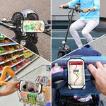 Bike Phone Mount, Bovon 360°Rotation Silicone Bicycle Phone Holder, Universal Motorcycle Handlebar Mount Fits for iPhone X, 8/8 Plus, 7, 6/6s Plus, Galaxy S9/S9 Plus, S8/S8 Plus, 4.0"-6.0" phones