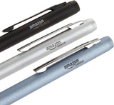 AmazonBasics 3-Pack Executive Stylus for Touchscreen Devices Including Kindle Fire, Apple iPad, Samsung Galaxy Tab (Black, Silver, Blue)