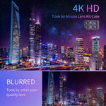 iPhone X Lens, 4K HD [0.65X] Wide Angle, 15X Macro, 180° Fisheye Camera Lenses Kit 3-in-1, Portable iPhone Xs Lens Kit for Apple iPhone 10/Xs ONLY, Easy to Switch Effect Lenses by Ainope (Black)
