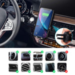 Wireless Car Charger Mount, Gixvdcu 10W Qi Fast Charging Auto-Clamping Car Mount with Air Vent Phone Holder Compatible for iPhone Xs Max/XS/XR/X/8/8 Plus, Samsung Galaxy S10/ S10+/S9/S9+/S8/S8+/Note9