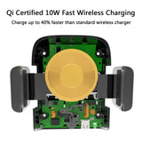ROBOQI Automatic Wireless Car Charger, Qi-Certified Robotic Car Mount, Air Vent Phone Holder with Contact Sensor, Compatible with iPhone Xs/XS MAX/XR/X/8/8 + & Samsung Galaxy Note 9/S9/S8.