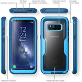 i-Blason Galaxy S8 Case, [Armorbox] [Full Body] [Heavy Duty Protection ] Shock Reduction/Bumper Case Without Screen Protector for Samsung Galaxy S8 2017 Release (Blue)