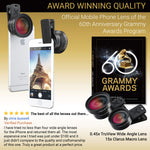Xenvo Pro Lens Kit for iPhone, Samsung, Pixel, Macro and Wide Angle Lens with LED Light and Travel Case