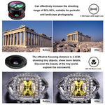 Phone Camera Lens,TODI 9 in 1 Wide Angle Lens,Macro Lens,Fisheye Lens,Telephoto Lens,CPL Lens, Kaleidoscope and Starburst Lens Compatible iPhone,Samsung, Most Andriod Phones