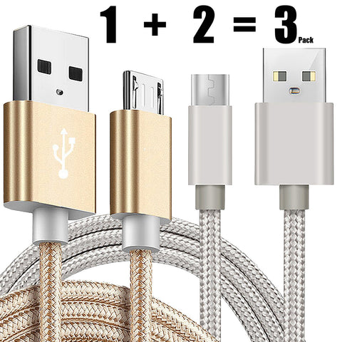 [3 Pack] Kindle USB Cable A Male to Micro B 5FT iBarbe Sync and Quick Charging Cable Cord Durable Charging Cable for Use with All Kindle Tablets and e-Readers