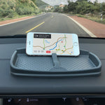 No Slip Car Dashboard Grip Pad,Anti Skid Rubber Automobile Visor Organizer Holder Tray Storage Stand for Sunglasses,Key Chain,Coins,Pens,Cell Phone,GPS Navigator(Gray)