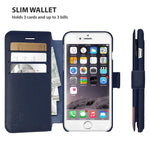 iPhone 8 Plus Wallet Case, Durable and Slim, Lightweight with Classic Design & Ultra-Strong Magnetic Closure, Faux Leather, Desert Sky, Apple 8 Plus