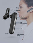 Mpow Business Headset 20H Bluetooth Headset IPX4 Handsfree Dual-Mic Noise Cancelling, Bluetooth Earpiece Business CVC 6.0, Wireless Earbuds with Clear Voice for Business/Office/Driving