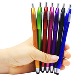 Electronic Screen Touch Stylus, Skoloo 14 Pack 2 in 1 Slim Long Click Ink Stylus Ballpoint Pen for Universal Android Touch Screen Tablet Smartphone, Google Nexus, Samsung Galaxy, HTC, Multi-Colored