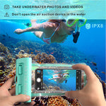[Vacuum Design] RAIN ALLEY Universal Waterproof Case, Swimming Snorkeling, IPX8 Waterproof Phone Pouch Dry Bag for iPhone X/XS/XR/XS MAX/8/7/6/6s Plus Samsung Galaxy S9/S8 Huawei up to 6.0" – Blue