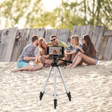 Eocean Tripod, 50-inch Video Tripod for Cellphone and Camera, Universal Tripod with Wireless Remote & Cellphone Holder Mount, Compatible with iPhone Xs/Xr/Xs Max/X/8/Galaxy Note 9/S9/Huawei/Google