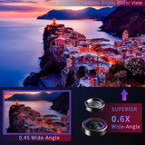 iPhone X Lens, 4K HD [0.65X] Wide Angle, 15X Macro, 180° Fisheye Camera Lenses Kit 3-in-1, Portable iPhone Xs Lens Kit for Apple iPhone 10/Xs ONLY, Easy to Switch Effect Lenses by Ainope (Black)