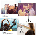 Selfie Stick Bluetooth, AYY Extendable Selfie Stick Tripod with Wireless Remote Selfie Stick for iPhone Xs/iPhone XR/iPhone Xs Max/iPhone X/iPhone 8/8 Plus/7/6, Galaxy S9/S9 Plus/S8/Note 8/Note 9