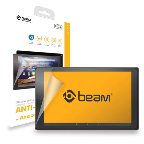 [2 Pack] Beam Anti-Glare Screen Protector for Amazon fire HD 10 (7th Generation - 2017 Release) (Anti-Glare for Amazon fire HD 10)