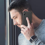 TORRAS Slim Fit iPhone Xs Max Case, Hard Plastic Ultra Thin Protective Cover Matte Finish Grip Phone Case for iPhone Xs Max 6.5 inch (2018), Mysterious Black