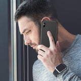 TORRAS Slim Fit iPhone Xs Max Case, Hard Plastic Ultra Thin Protective Cover Matte Finish Grip Phone Case for iPhone Xs Max 6.5 inch (2018), Mysterious Black