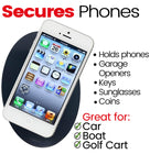 SlipToGrip Premium Cell Pads Twin Pack - Two Universal Cell Pads and Alcohol Pad. Sticky Anti-Slip Gel Pads - Holds Cell Phones, Sunglasses, Coins, Golf Cart, Boating, Speakers.