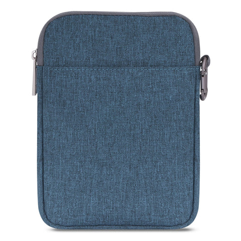 MoKo 6 Inch Kindle Sleeve Case Fits for All-New Kindle 10th Generation 2019/Kindle Paperwhite 2018, Nylon Cover Pouch Bag for Kindle Voyage/Kindle (8th Gen, 2016)/Kindle Oasis 6" E-Reader, Denim Blue