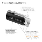 Sennheiser Presence UC ML (504575) - Dual Connectivity, Single-Sided Bluetooth Headset for Mobile Device & Softphone/PC Connection, with Carrying Case and USB Dongle (Black)