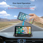IPOW Anti-Slip Silicone Car Phone Dashboard Pad Mat,Hands-free Cell Phone Holder For Car/Home/Office Compatible With iPhone 7 7P 6s 6 X XS 8 8P 5S,Galaxy S8 S7 S6 S5, Google Nexus