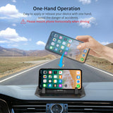 IPOW Anti-Slip Silicone Car Phone Dashboard Pad Mat,Hands-free Cell Phone Holder For Car/Home/Office Compatible With iPhone 7 7P 6s 6 X XS 8 8P 5S,Galaxy S8 S7 S6 S5, Google Nexus