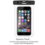 AILUN Waterproof Phone Pouch,2pack IPX8 Snowproof,Dirtproof Case Bag,Universal Compatible iPhone X/Xs/XR/Xs Max/8 Plus,7/7Plus,6 Plus/6/6s,Galaxy S9/S9+,S8/S7,Boating/Hiking/Swimming/Diving[Clear]