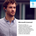 Sennheiser Presence UC ML (504575) - Dual Connectivity, Single-Sided Bluetooth Headset for Mobile Device & Softphone/PC Connection, with Carrying Case and USB Dongle (Black)